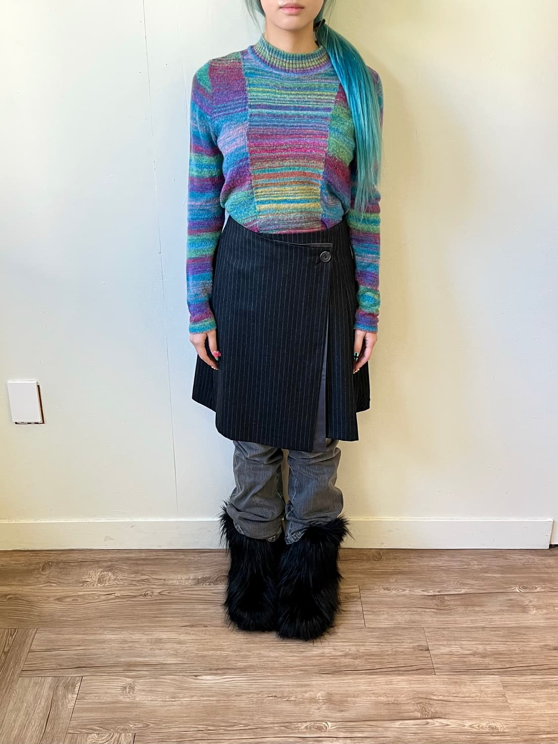 japanvtg 레인보우 스웨터 상품이미지6