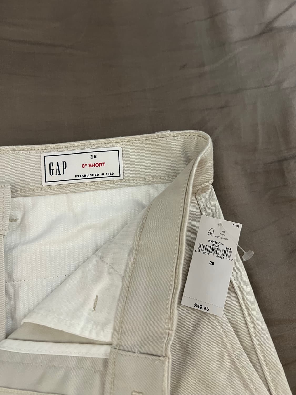 갭 GAP 반바지 프렙스터 연베이지 28 새제품 상품이미지4