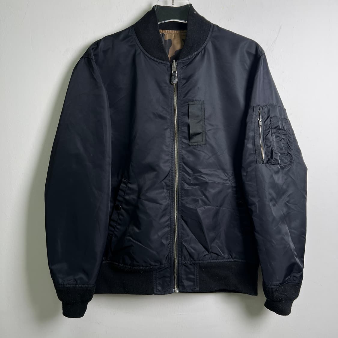 VTG 빈티지 리버시블 카모 ma-1 항공 점퍼 M 상품이미지6