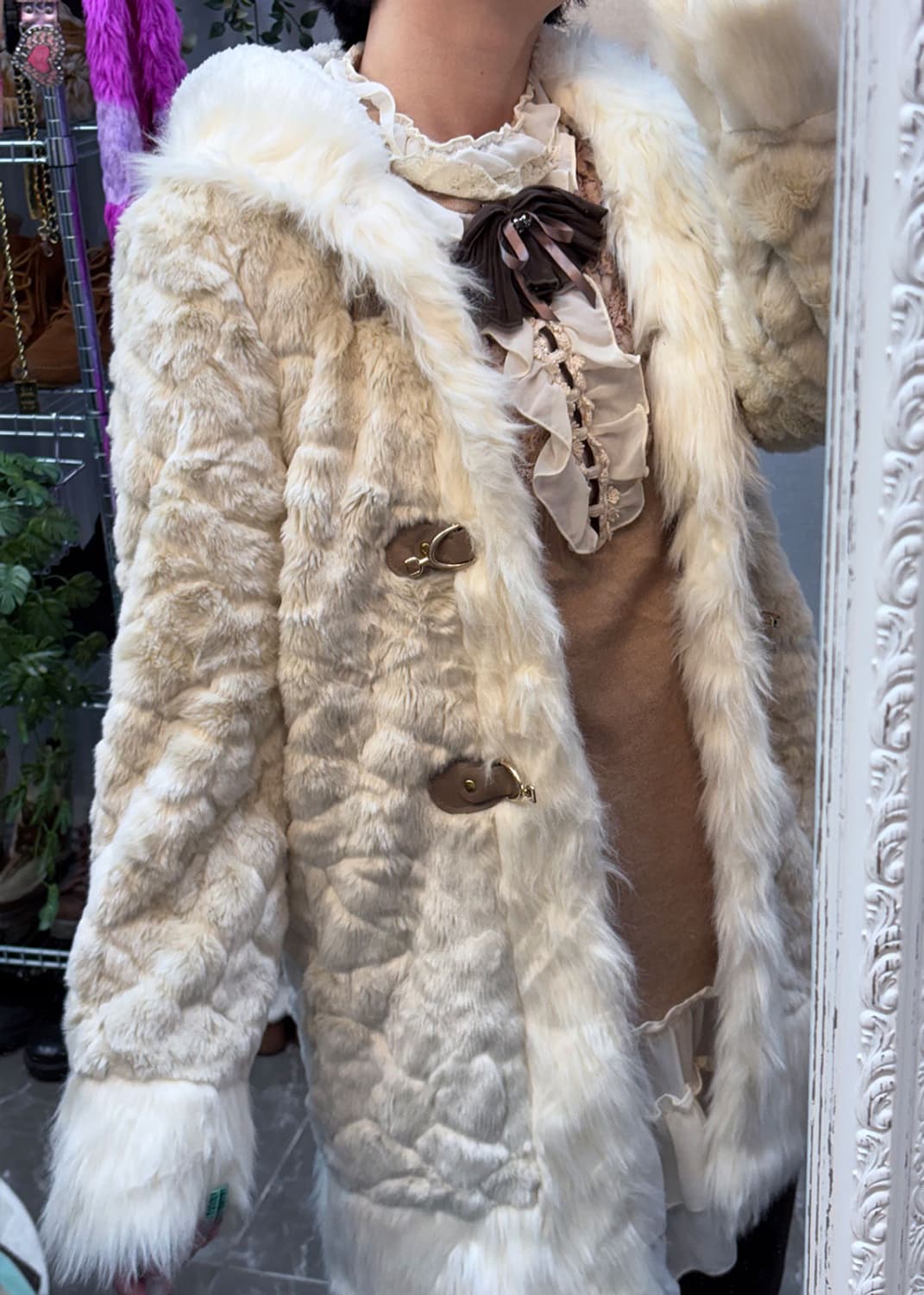 에코퍼 벨크로 후드 코트 상품이미지3