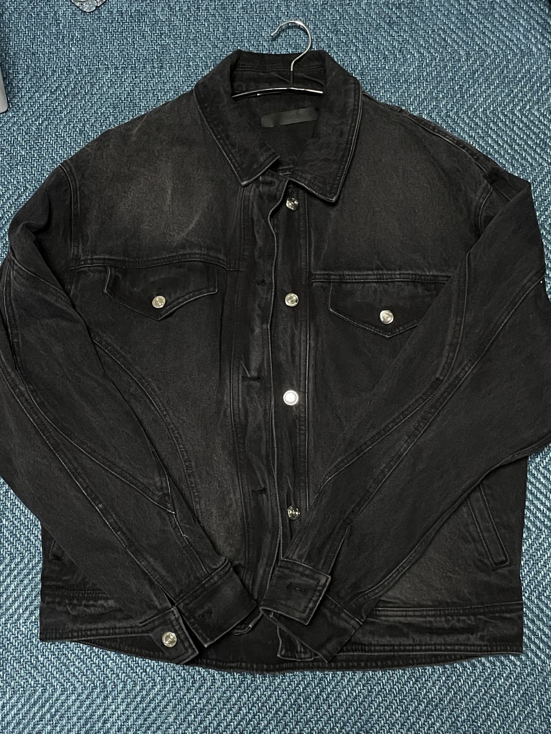 [L] 51퍼센트 흑청 데님자켓 상품이미지1