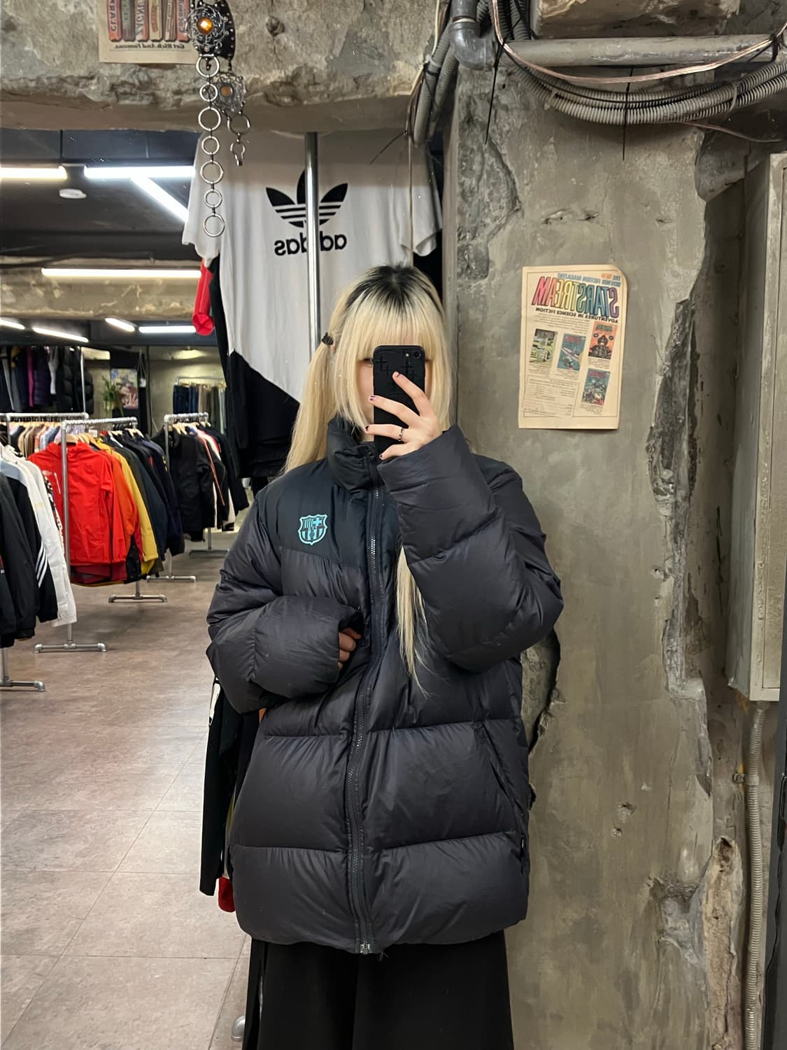 나이키 FC 바르셀로나 덕다운 패딩 블랙 XL  #csz2120 상품이미지2