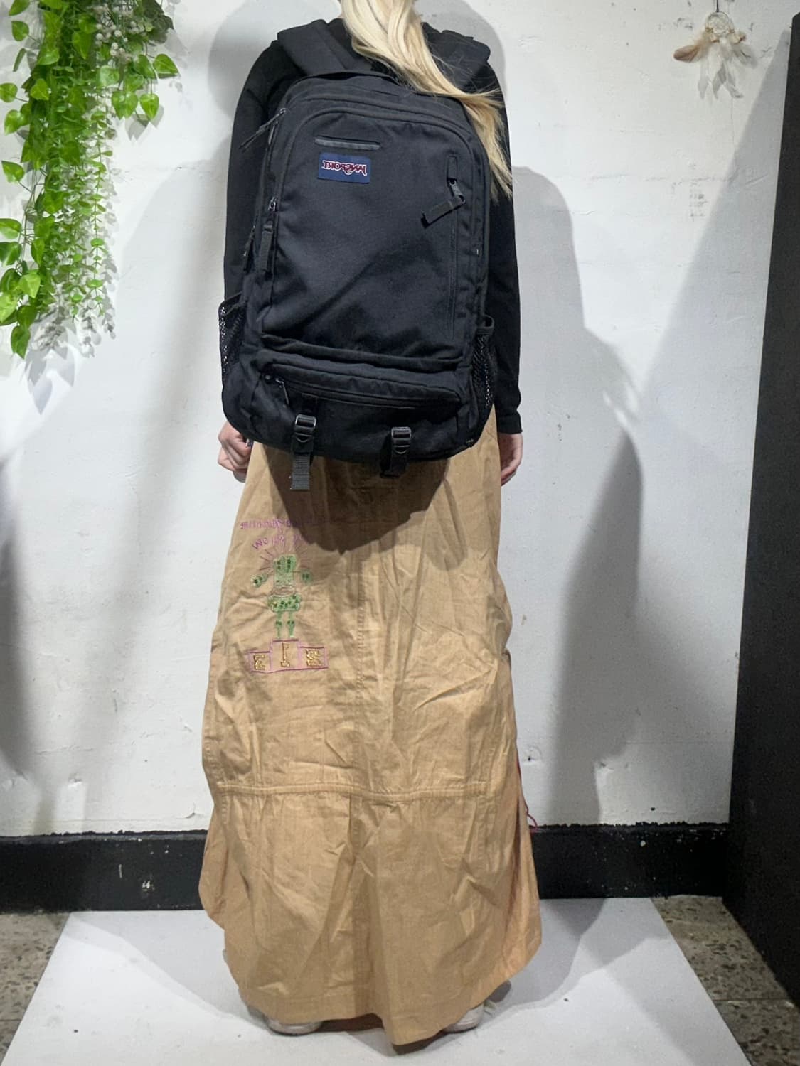 잔스포츠 블랙 엔보이 백팩 학생 책가방  상품이미지3