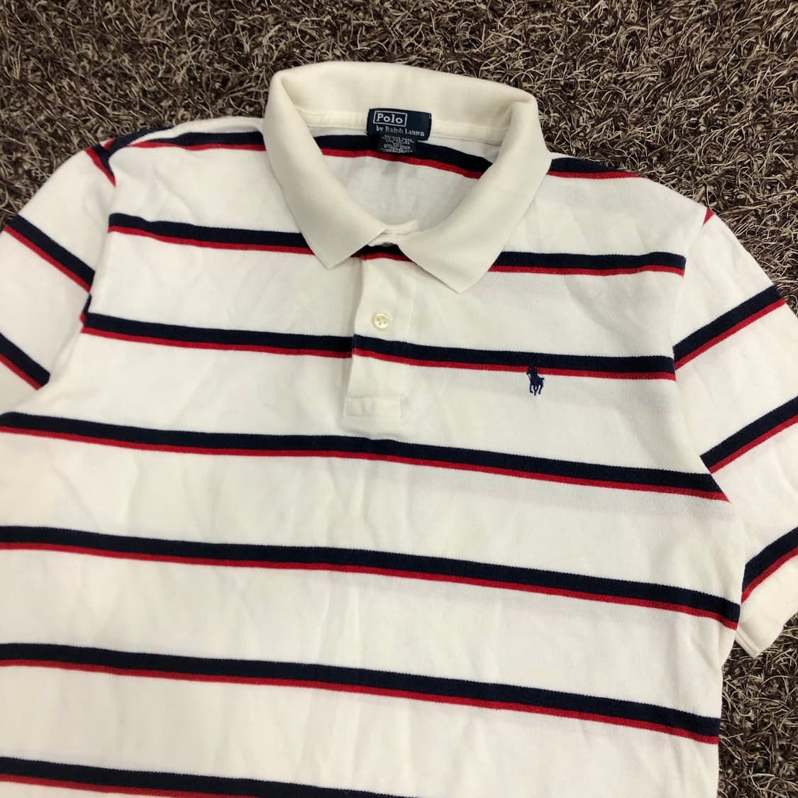 폴로 랄프로렌 걸즈 스트라이프 PK 카라 반팔 티셔츠 상품이미지2