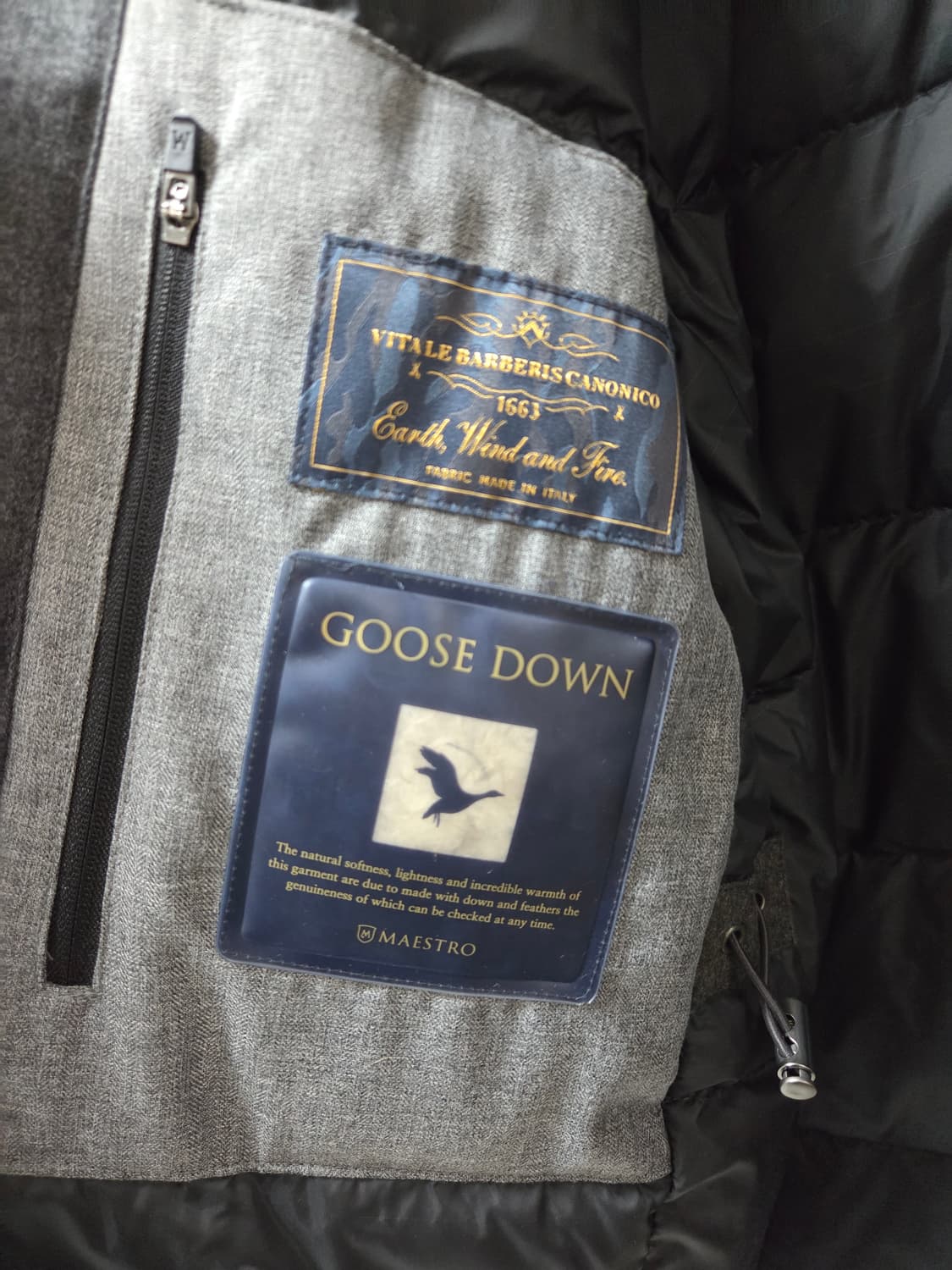 마에스트로 알베로 까노니코 울 다운 코트 100 (후드탈착가능) 상품이미지5