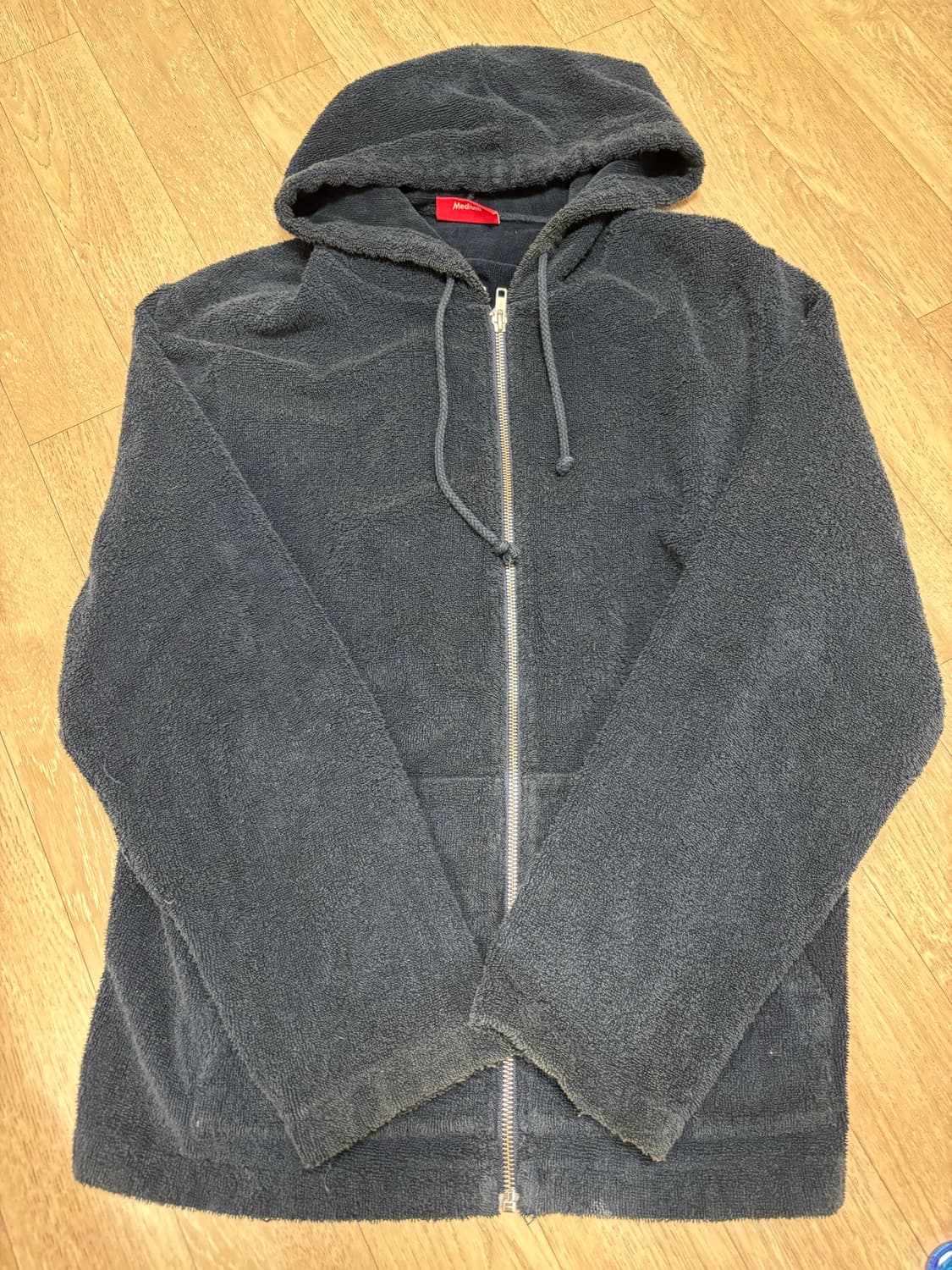 슈프림 테리 네이비 후드집업 상품이미지2