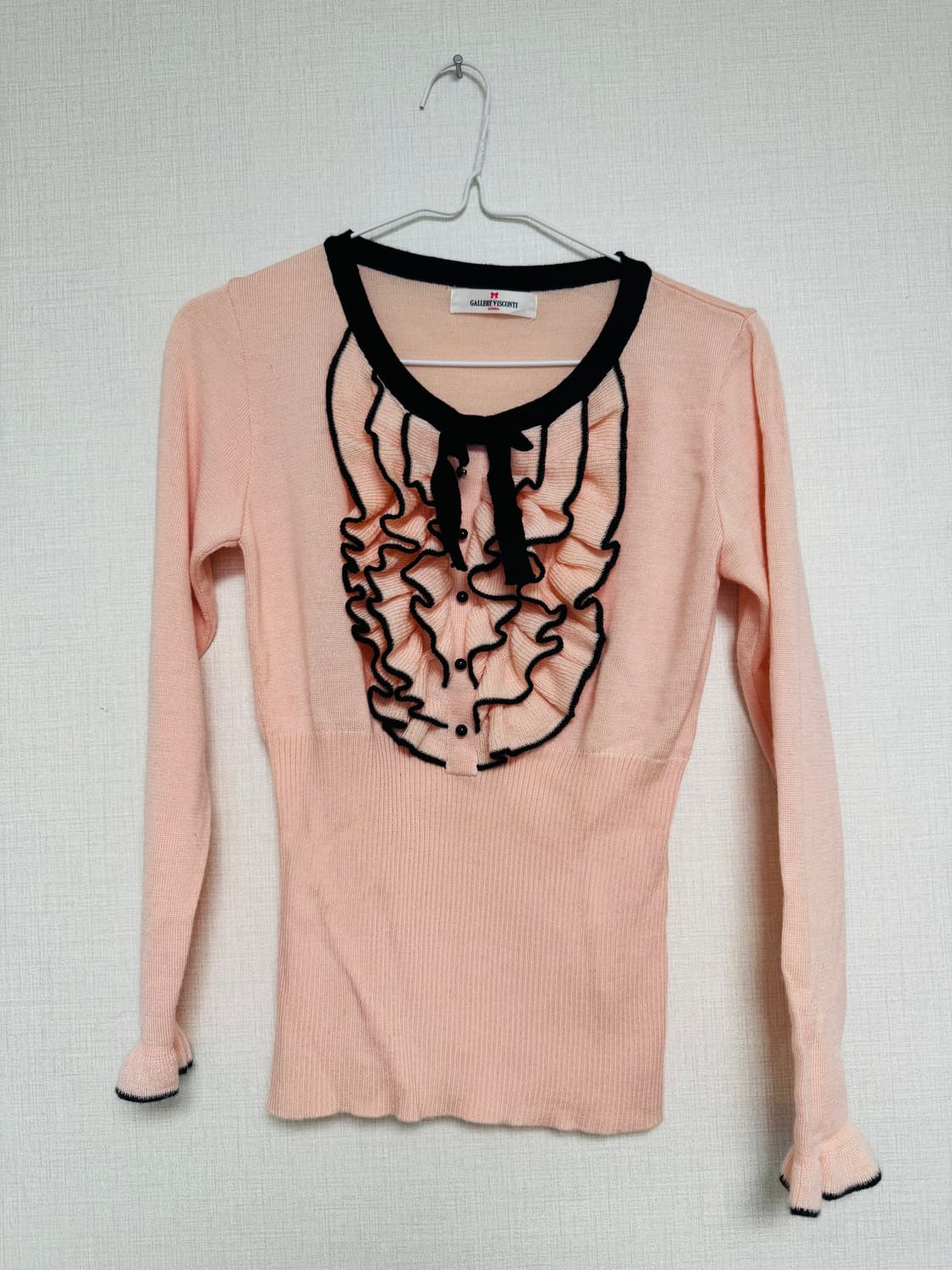 공주풍 프릴 니트 탑 갤러리 비스콘티 상품이미지2