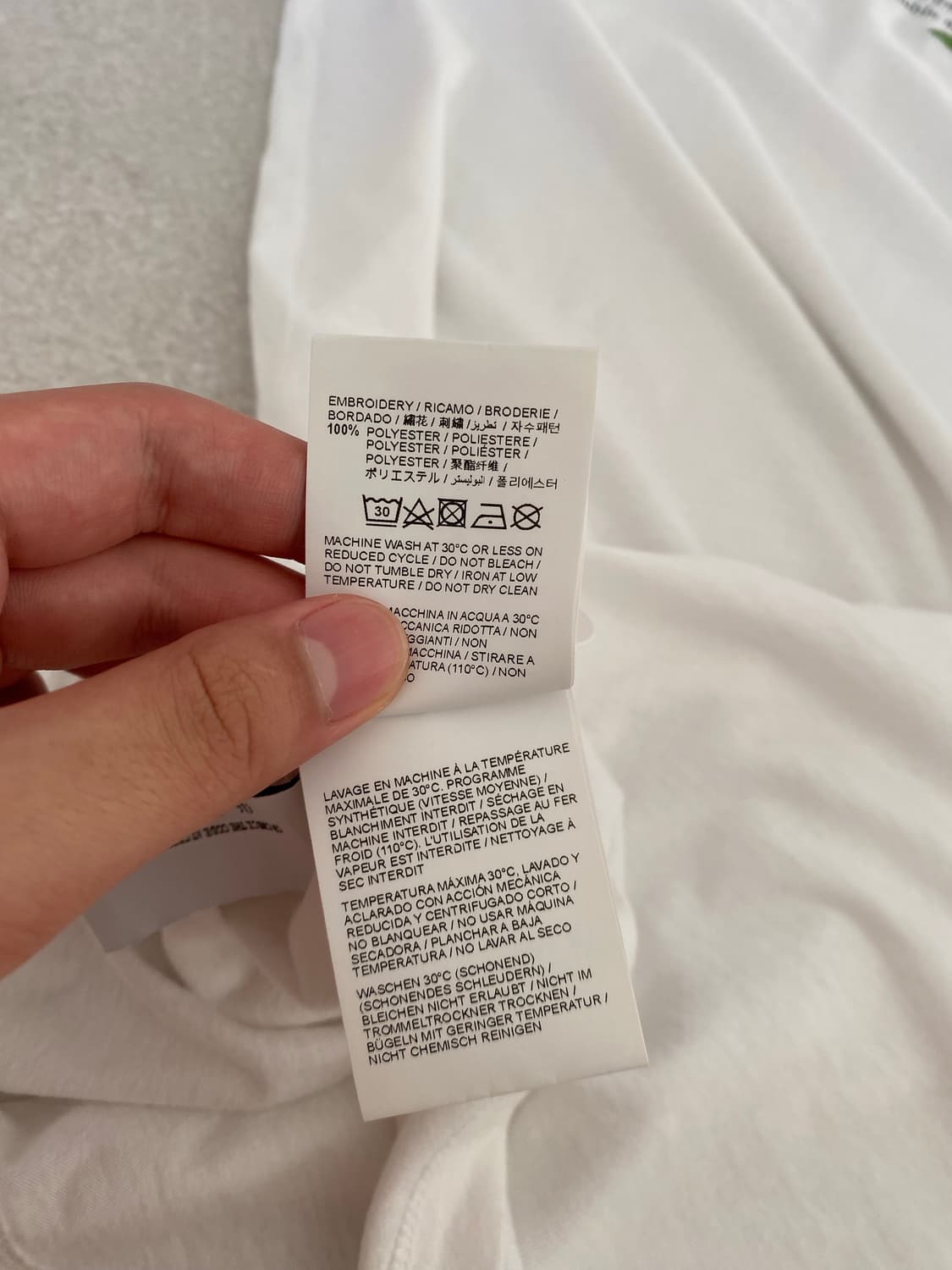 오프화이트 핸드 로고 티셔츠 상품이미지5