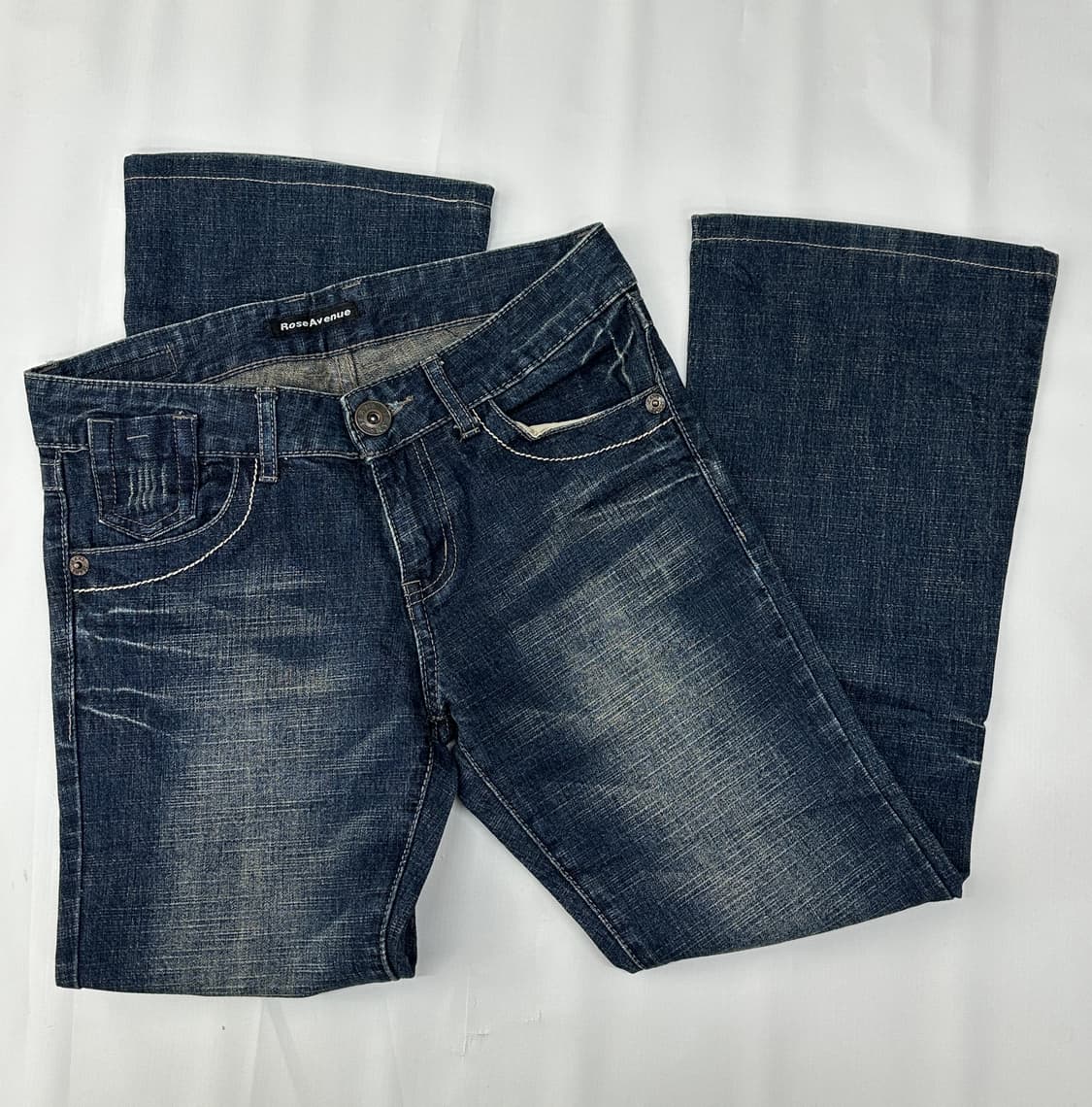 ⭐️로우라이즈 빈티지 워싱 데님 부츠컷 팬츠⭐️ 일본 빈티지 y2k 상품이미지3