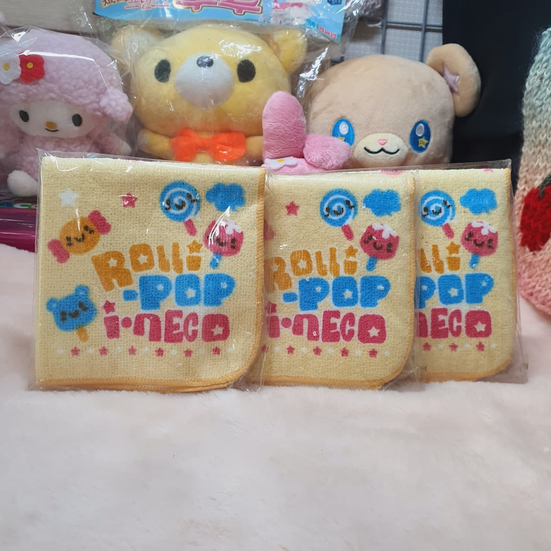 미개봉/개별 고전 아이네꼬 미니 손수건 빈티지 와와 109 아이네코 타월 상품이미지1