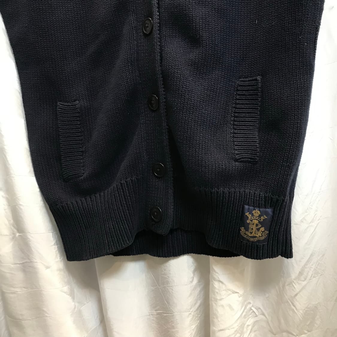 Polo Jeans 폴로진스 모리걸 숄카라 네이비 니트 베스트 상품이미지6