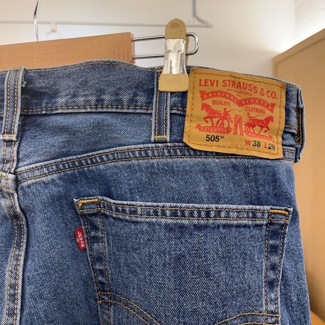 리바이스 505 빈티지 캐주얼 데님팬츠 38인치 C08186 상품이미지5