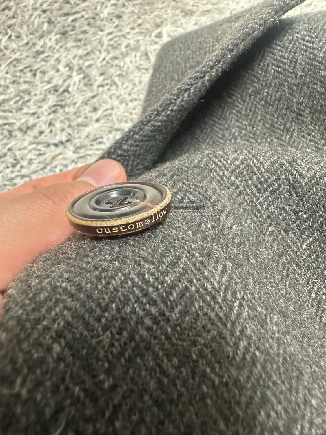 정가50) 커스텀멜로우 헤링본 울 자켓(블레이저) 상품이미지6