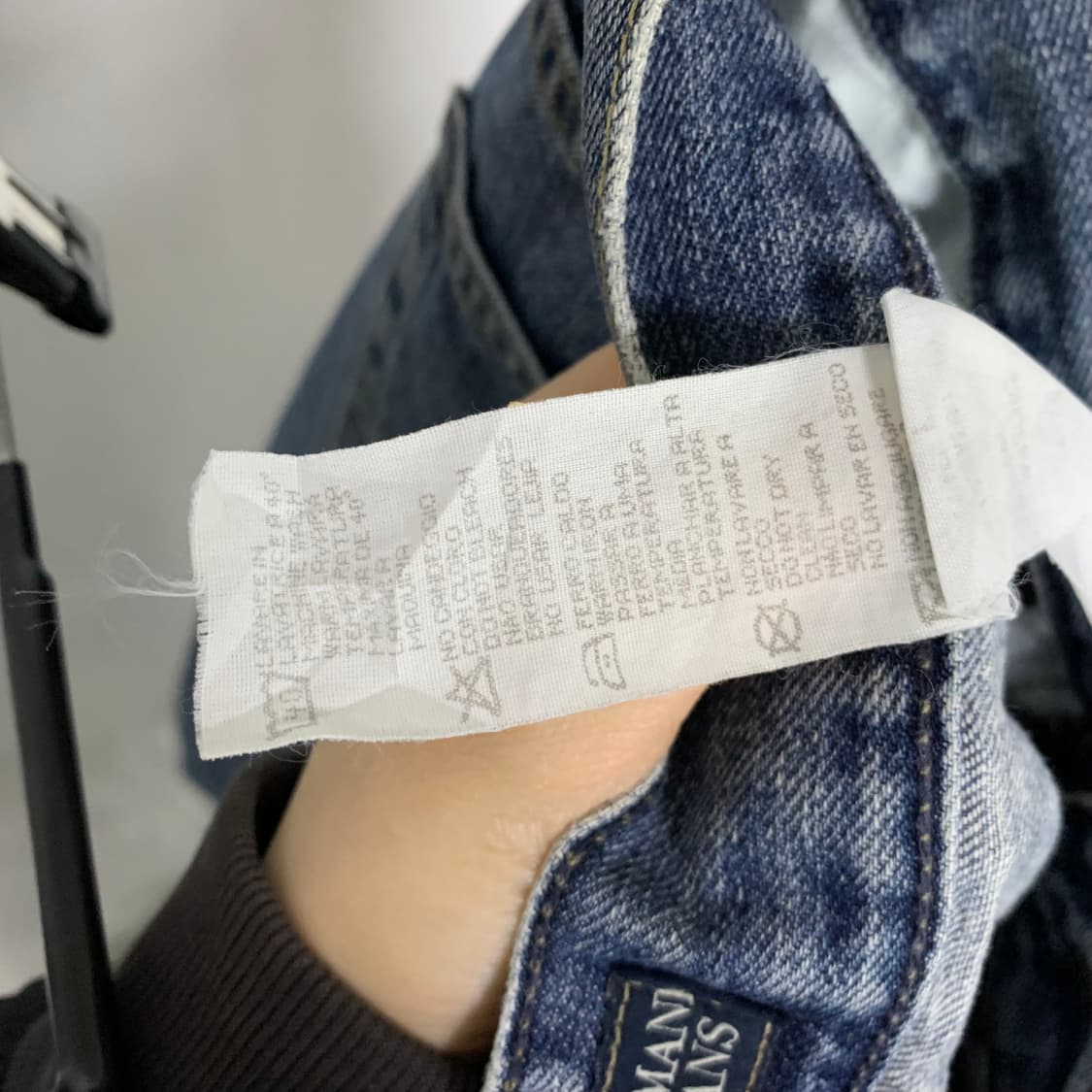 아르마니진 청바지 중청 워싱 데님팬츠 빈티지 00s 31인치 상품이미지8