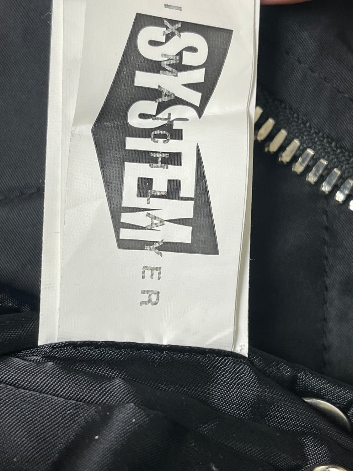 System  시스템 블랙 MA-1 항공점퍼 100사이즈 상품이미지6