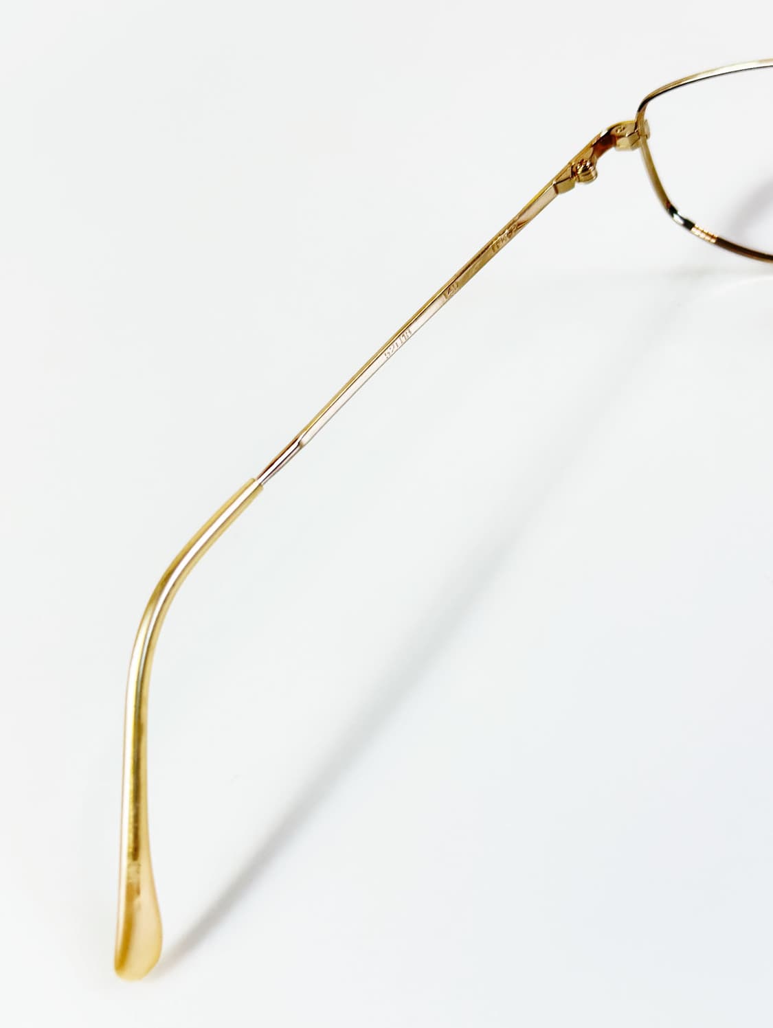 90s JERICO JAPAN 골드 슬림 스퀘어 메탈 빈티지 안경 상품이미지7