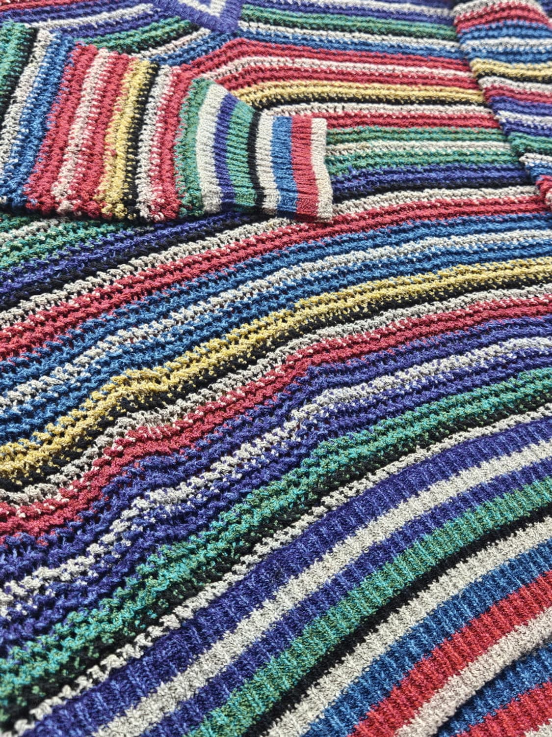 미쏘니 빈티지 브이넥 스트라이프 스웨터 니트 (상세설명참조)/ 10270 상품이미지9