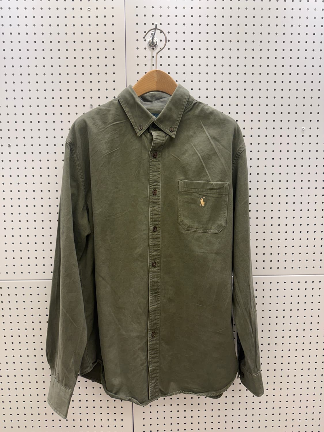 폴로 랄프로렌 카키 원포켓 셔츠 U637 상품이미지2