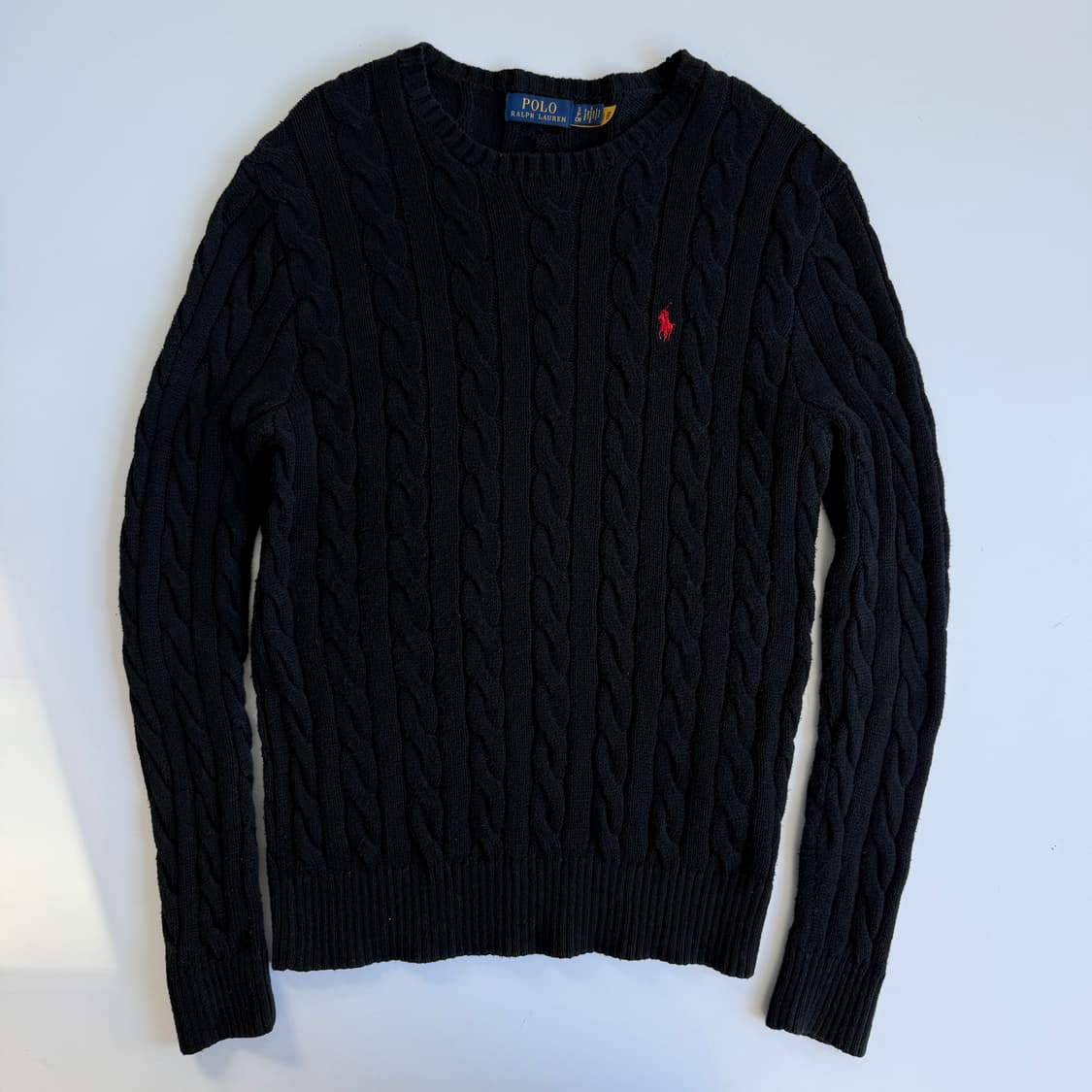 Polo 폴로 랄프로렌 신형 블랙 케이블 니트 상품이미지2