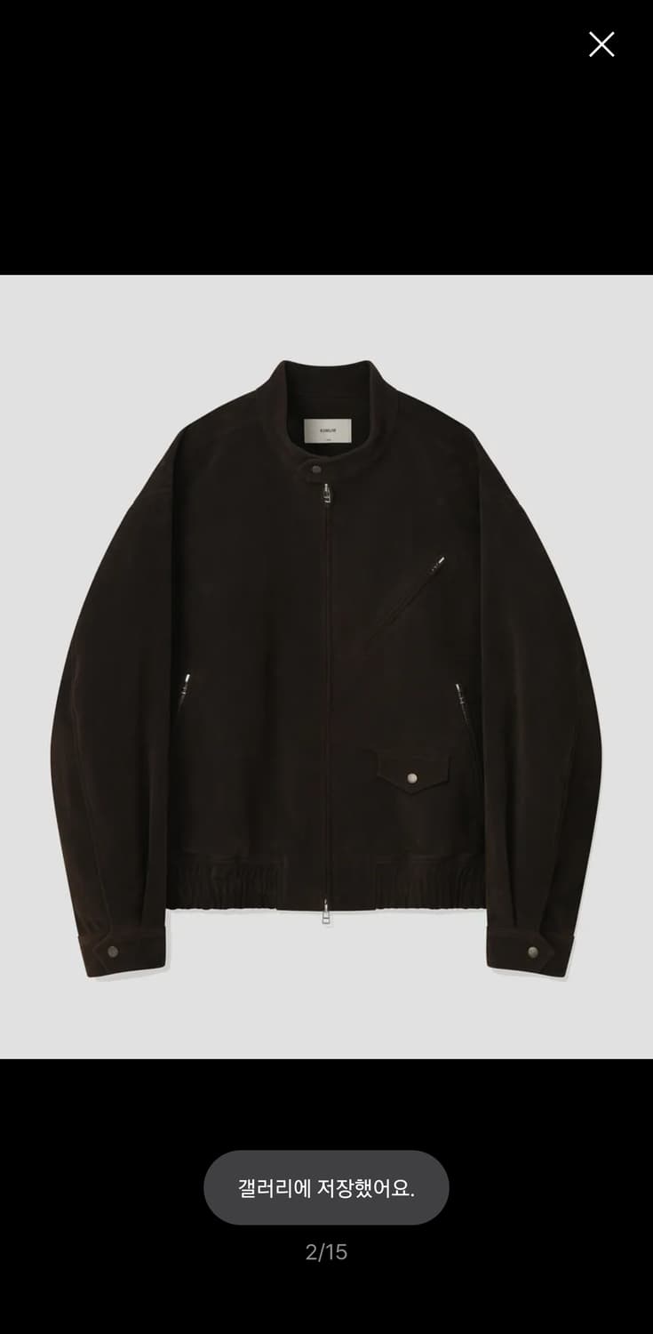 키뮤어 스웨이드 바이커 자켓_브라운 상품이미지1