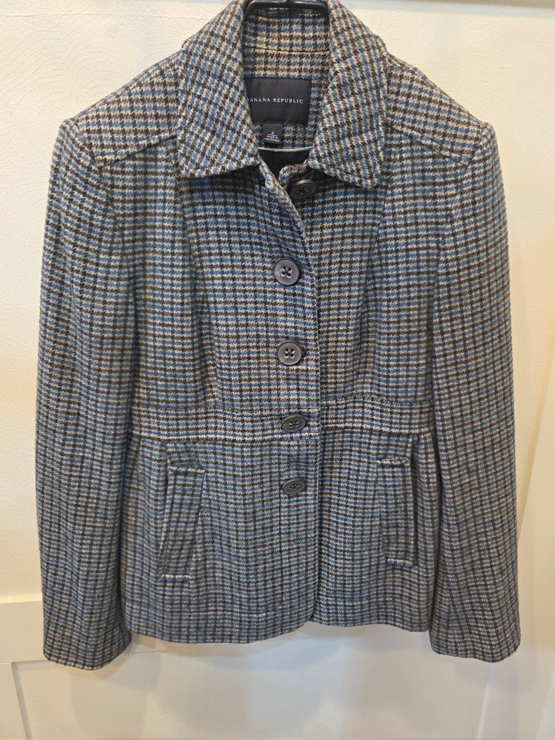 바나나리퍼블릭 체크 패턴 자켓 4사이즈 상품이미지1