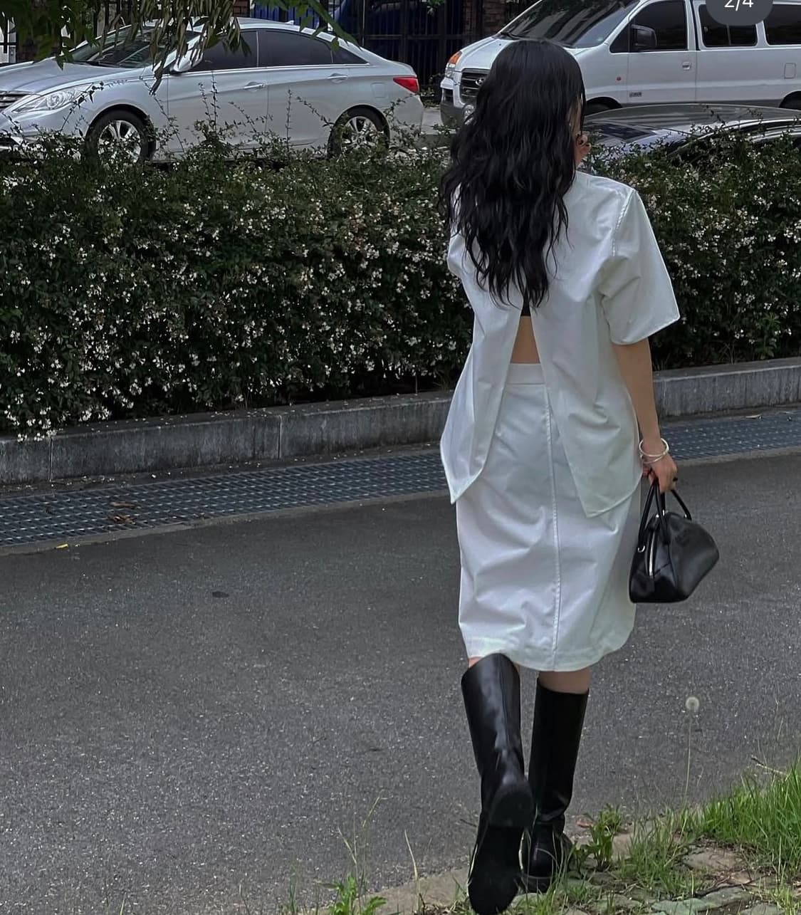 트리밍버드 상의_화이트 상품이미지2