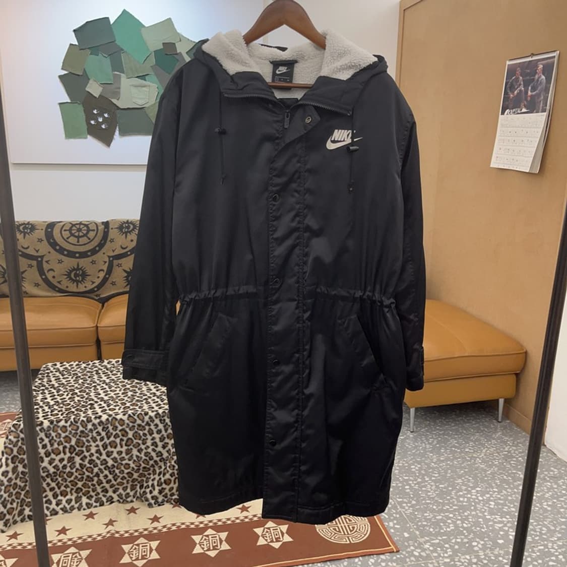 나이키 올드스쿨 스트링 슬림핏 양털 돕바 패딩 S C08856 상품이미지3