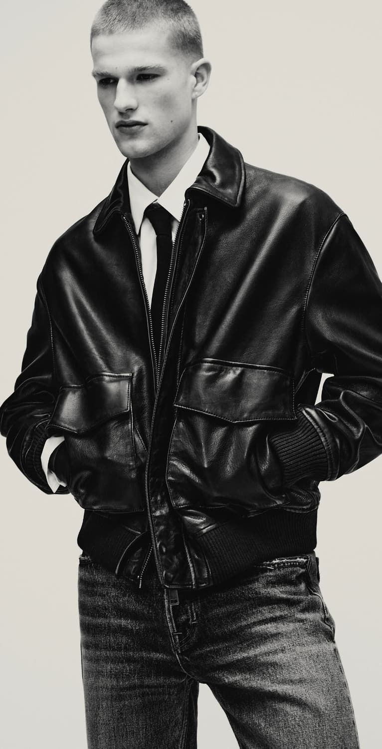 ZARA 자라 A2 가죽자켓 블랙 상품이미지2