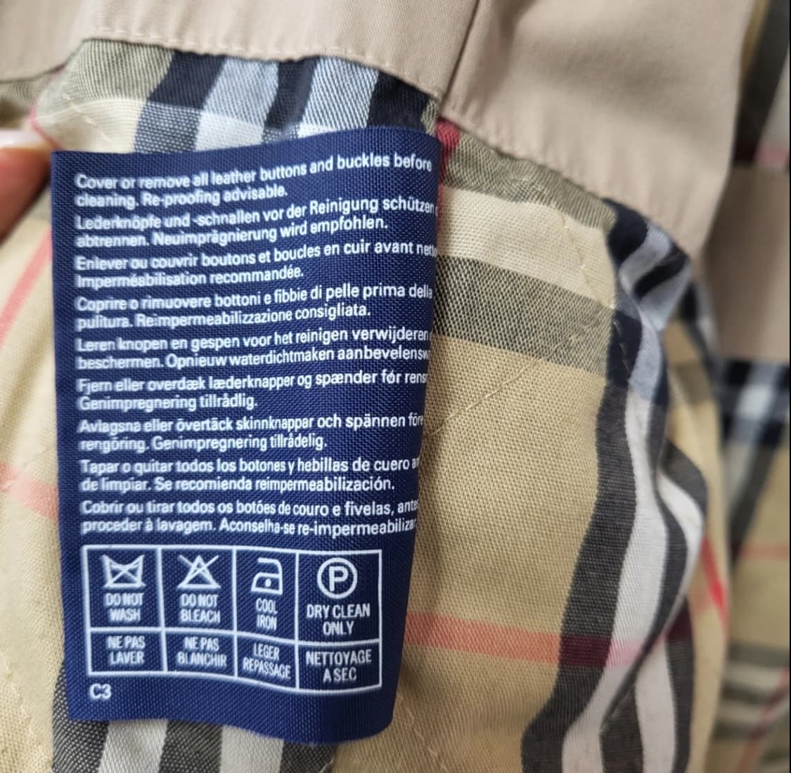 버버리 후드 코트 베이지 105-110 상품이미지9