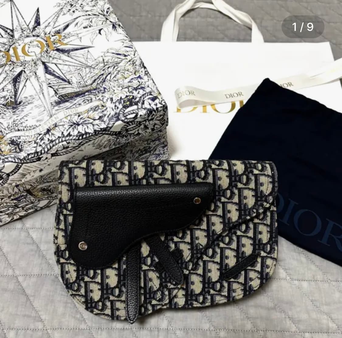 디올 오블리크 새들 파우치 백 (한정판) 상품이미지1