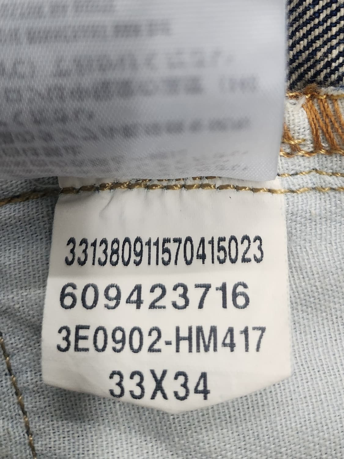 홀리스터 데미지 단추 플라이 데님팬츠 33X34 사이즈 상품이미지7