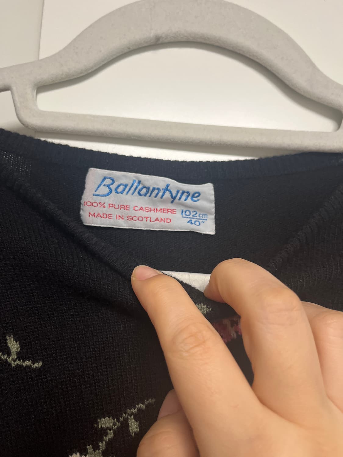 발란타인 캐시미어 니트 상품이미지2