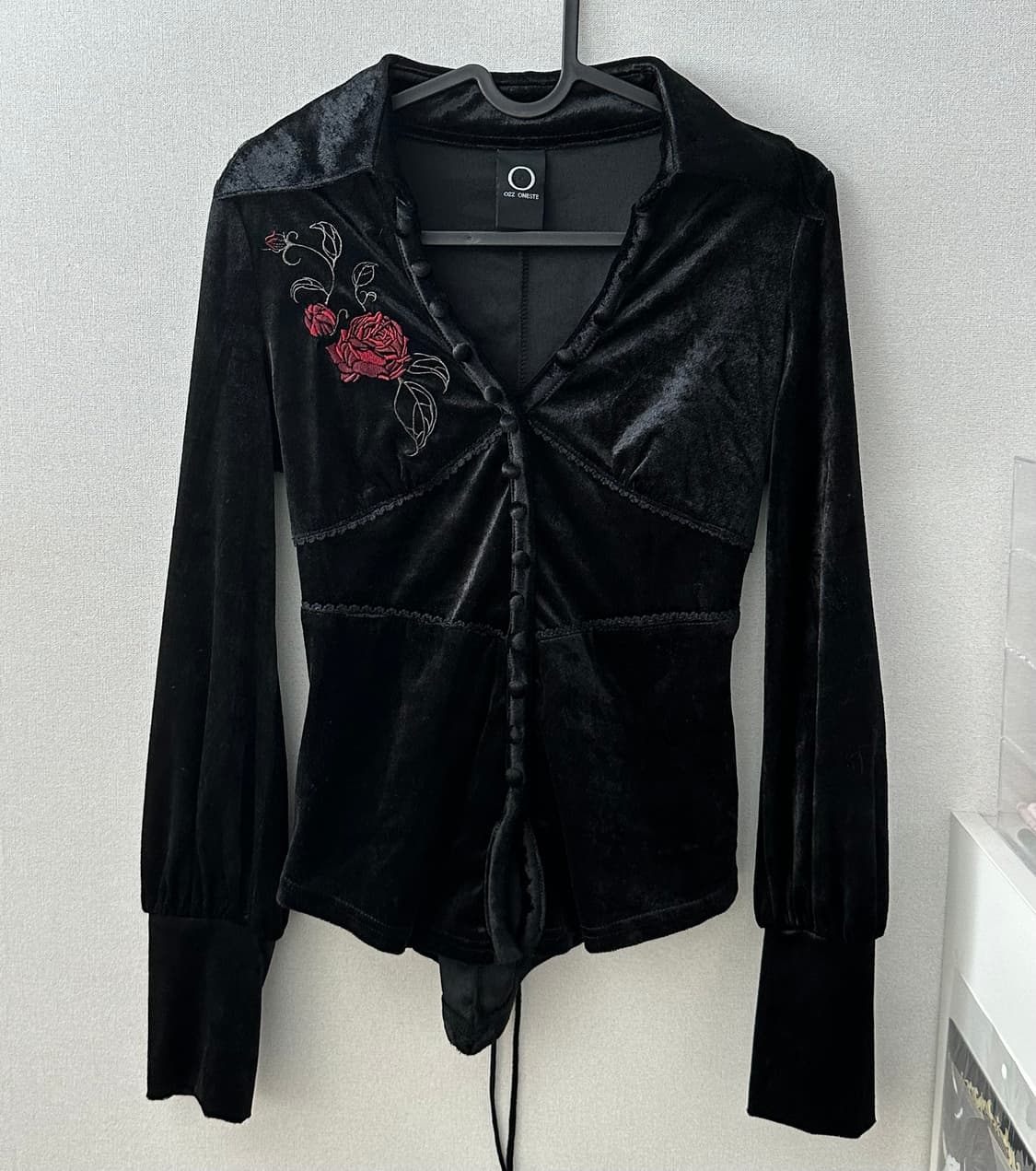 Ozz oneste velvet corset top 상품이미지1