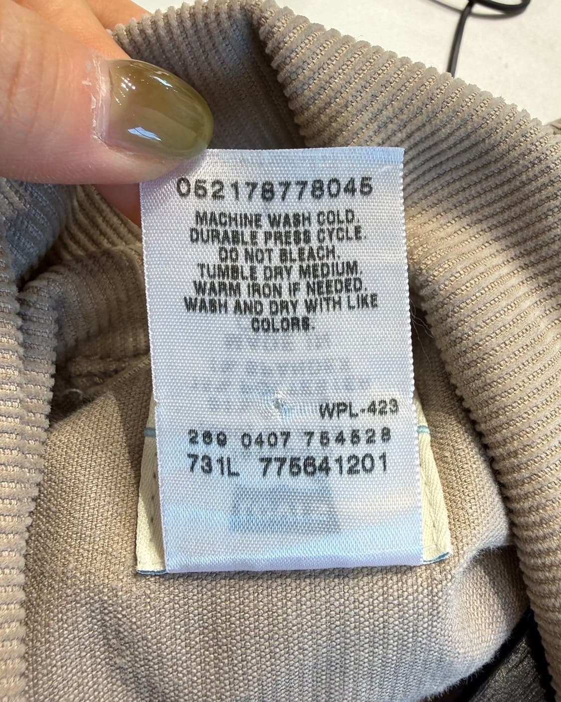 리바이스 베이지 코듀로이 크롭 자켓  상품이미지9