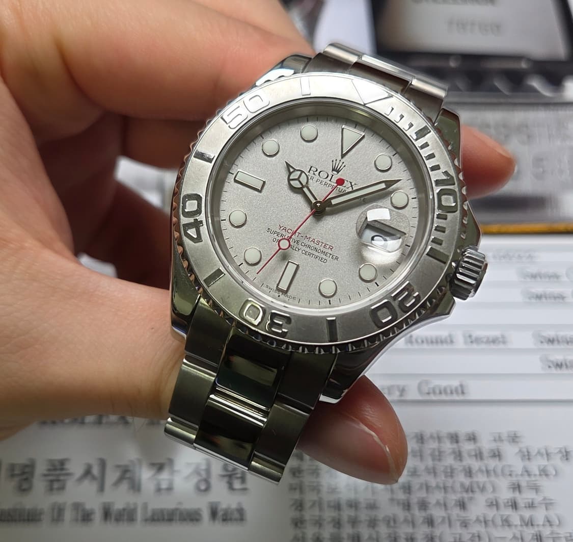 롤렉스 요트마스터 16622 그레이다이얼 PT베젤 (감정서 포함) 상품이미지4