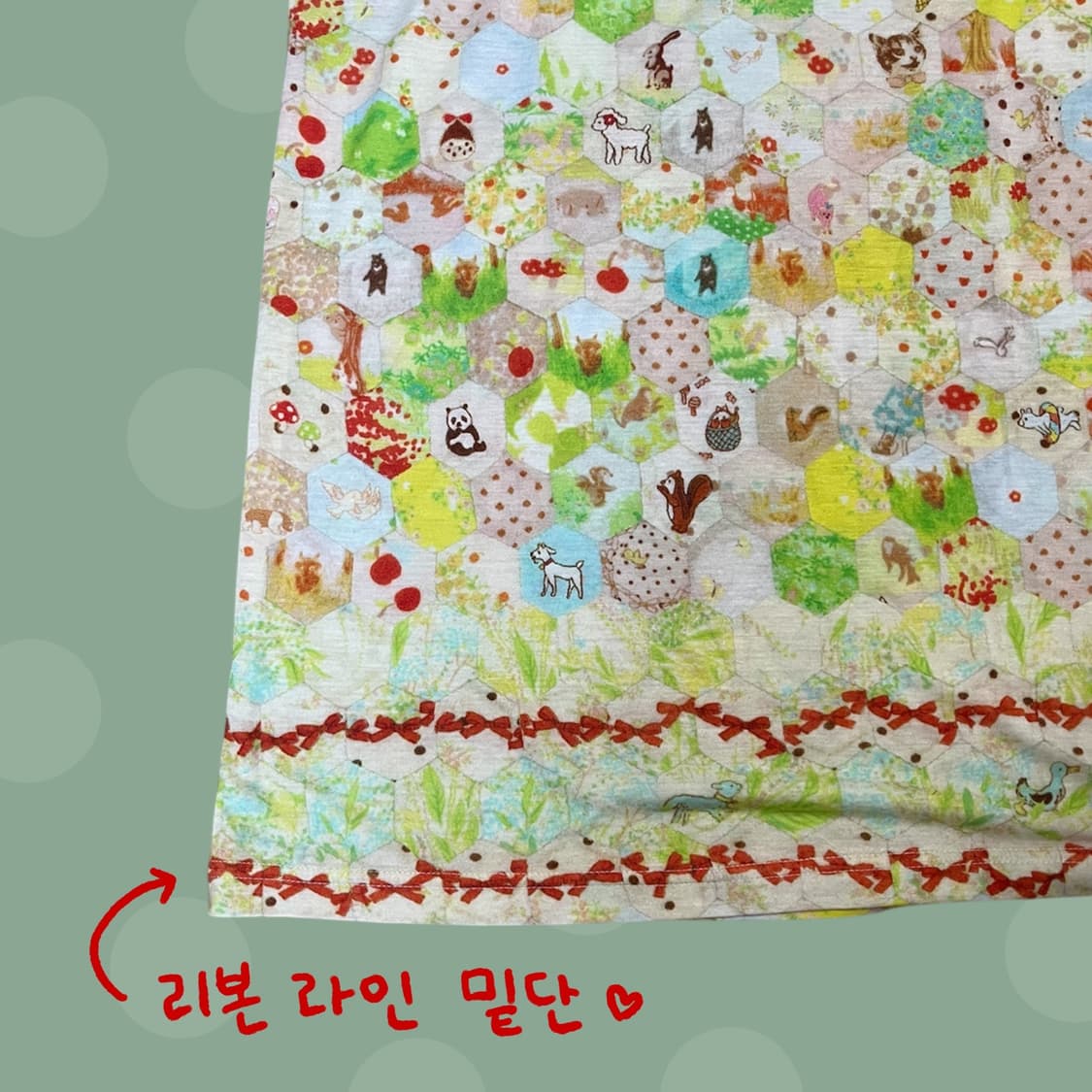 모리걸 빈티지 수채화 패치워크 원피스 상품이미지6