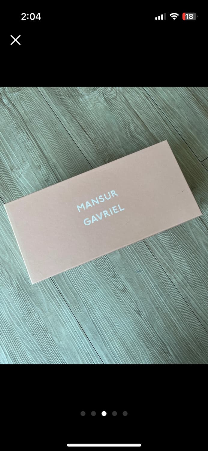 만수르가브리엘 네이비 스웨이드 플렛슈즈 35 상품이미지3