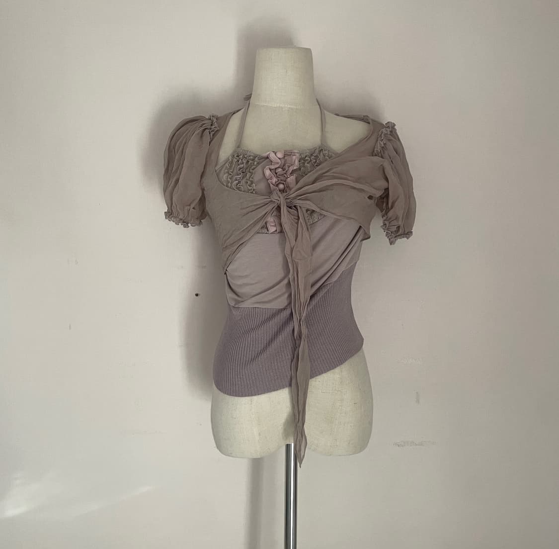 빈티지 블라우스 페어리 블라우스 모리룩 히메갸루 오네갸루 일본빈티지 상품이미지1