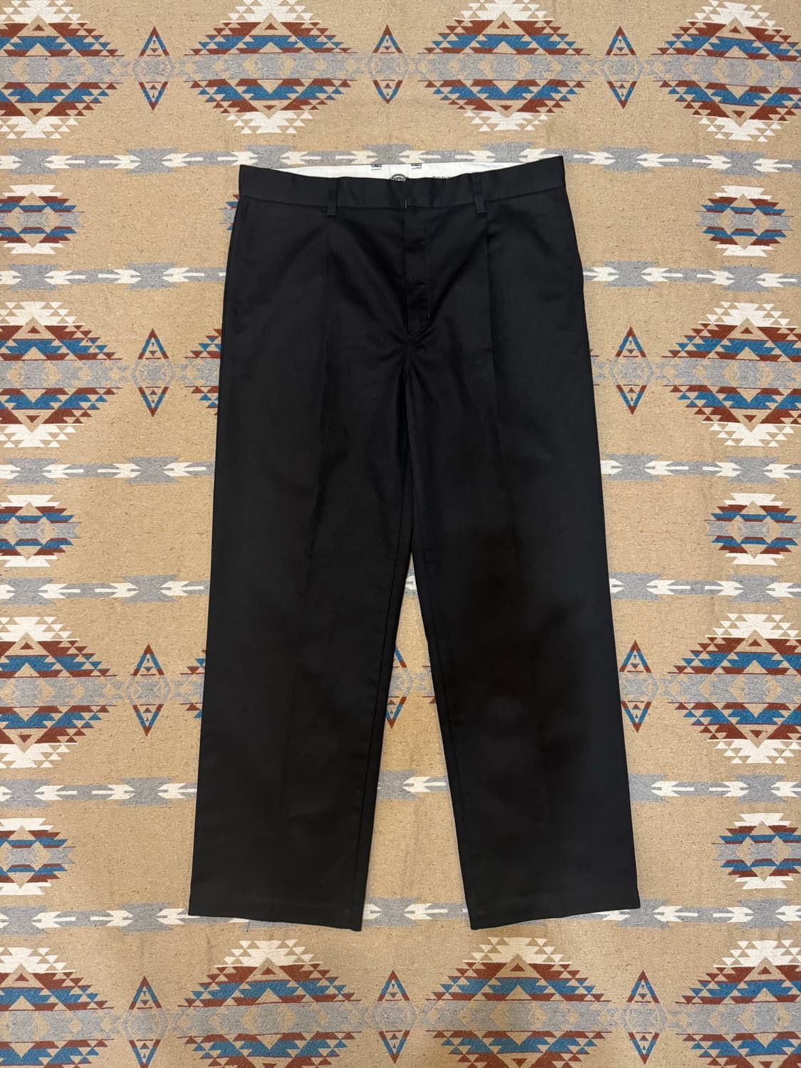 [XL][34] 와코마리아 x 디키즈 원턱 워크 팬츠 블랙  상품이미지1