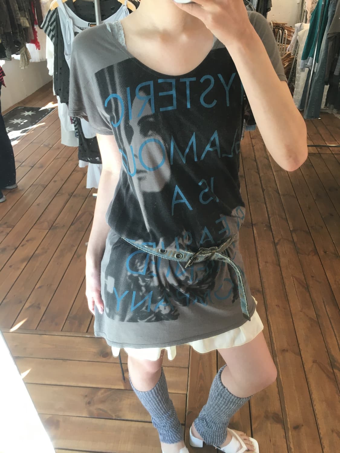 히스테릭글래머 카키 히스걸 반팔 상품이미지3