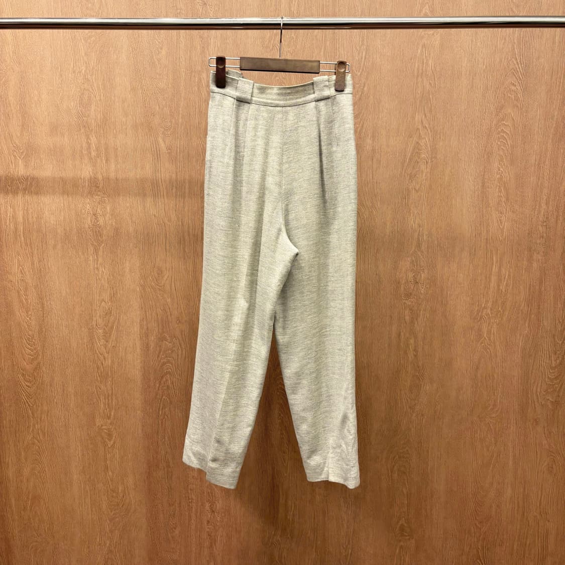 크리스찬 디올 하이웨스트 울 테일러드 팬츠 헤링본 핀턱 디테일 그레이 상품이미지3