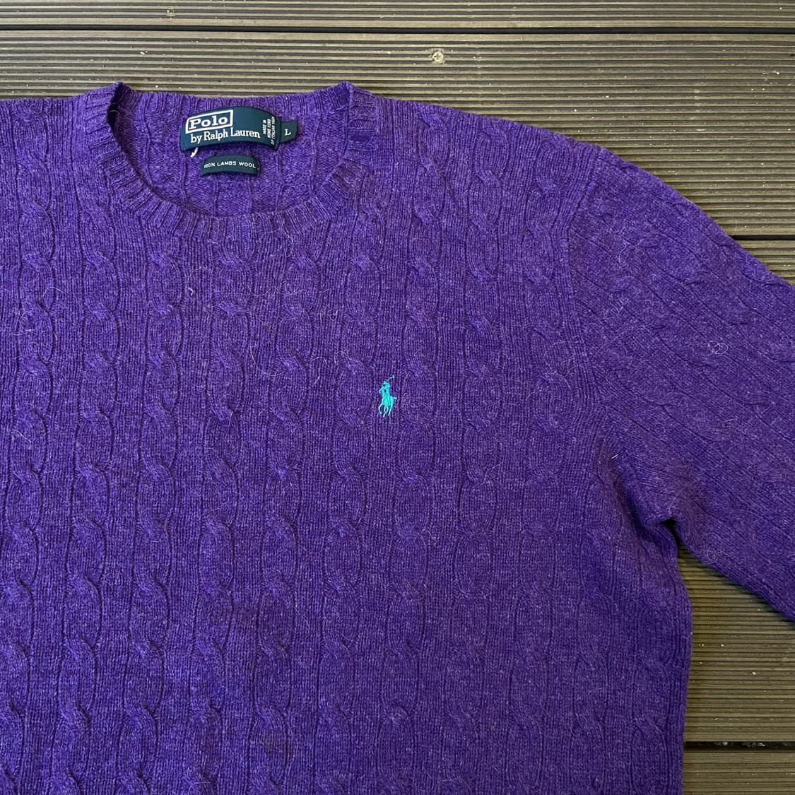(103-105) 폴로 램스울 케이블 니트 상품이미지2