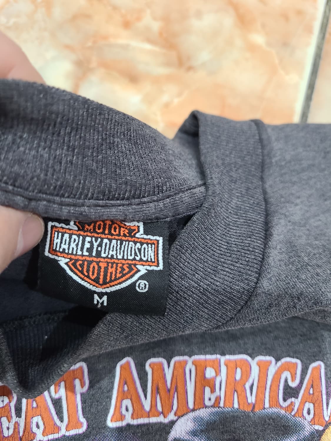 할리데이비슨 3D엠블럼 빈티지티셔츠 상품이미지6