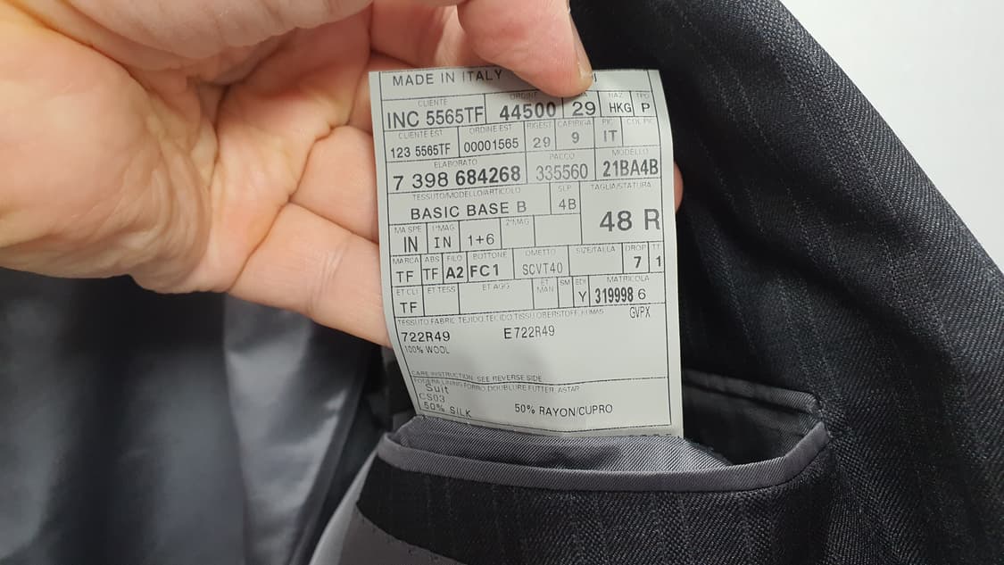 톰포드 수트 자켓 48사이즈 95정도 상품이미지6