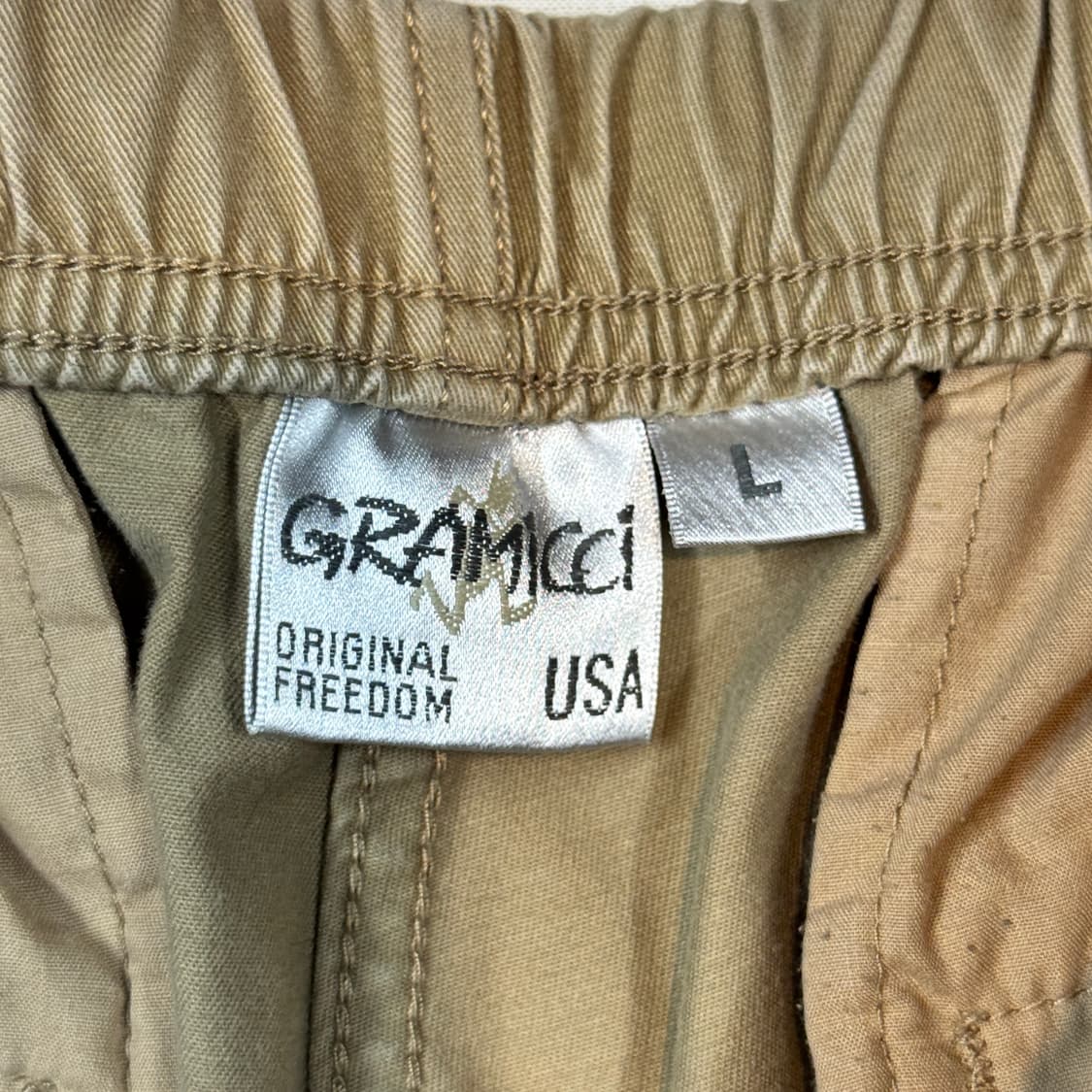 L) 그라미치 탄 카키 팬츠 면바지 상품이미지8