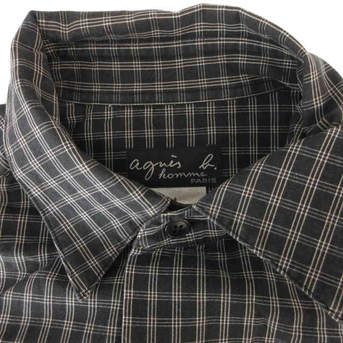 agnes b homme check shirt 상품이미지5