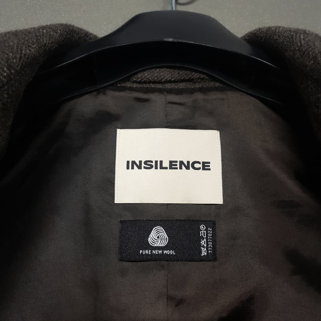 여성 S) 인사일런스 우먼 셔틀랜드 울 자켓 다크 브라운 퓨어 뉴 울마크 상품이미지6