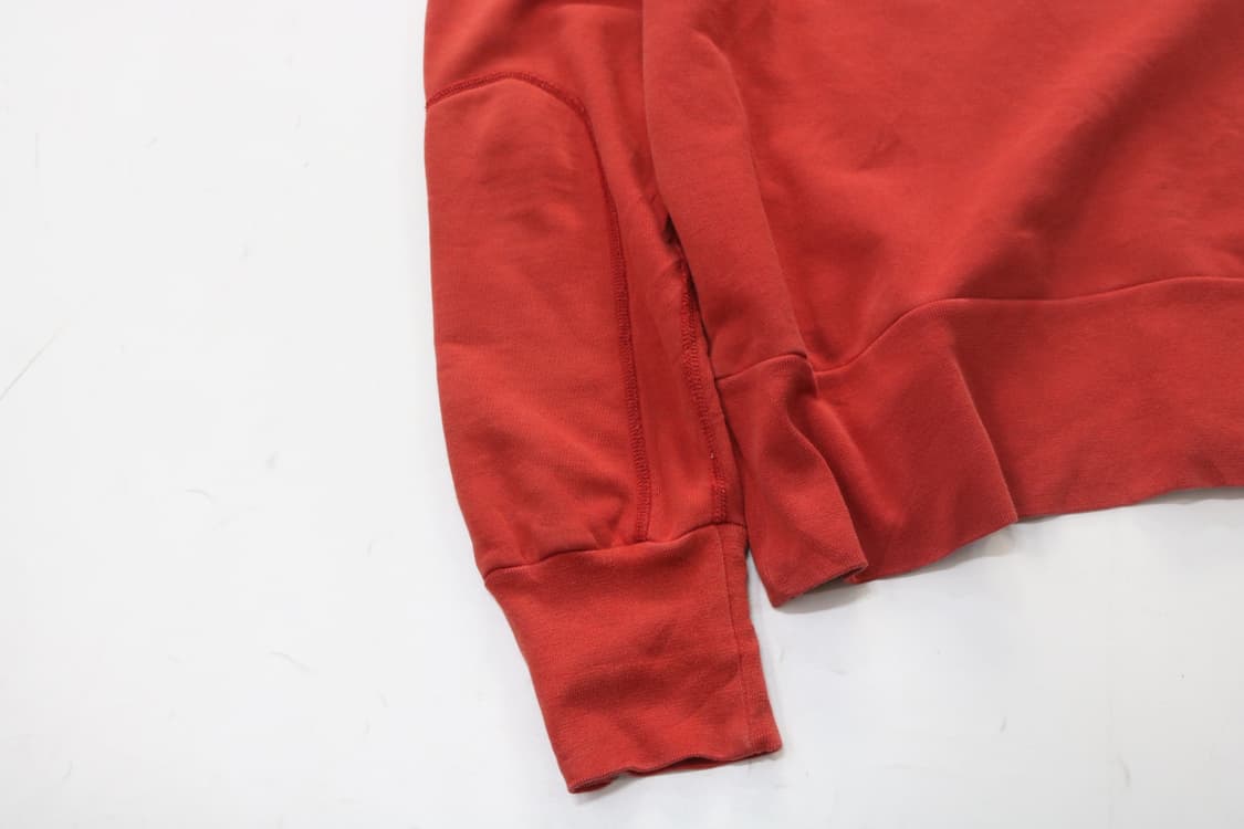 콤사이즘 빈티지 워싱 레드 백로고 후드 티셔츠 상품이미지6