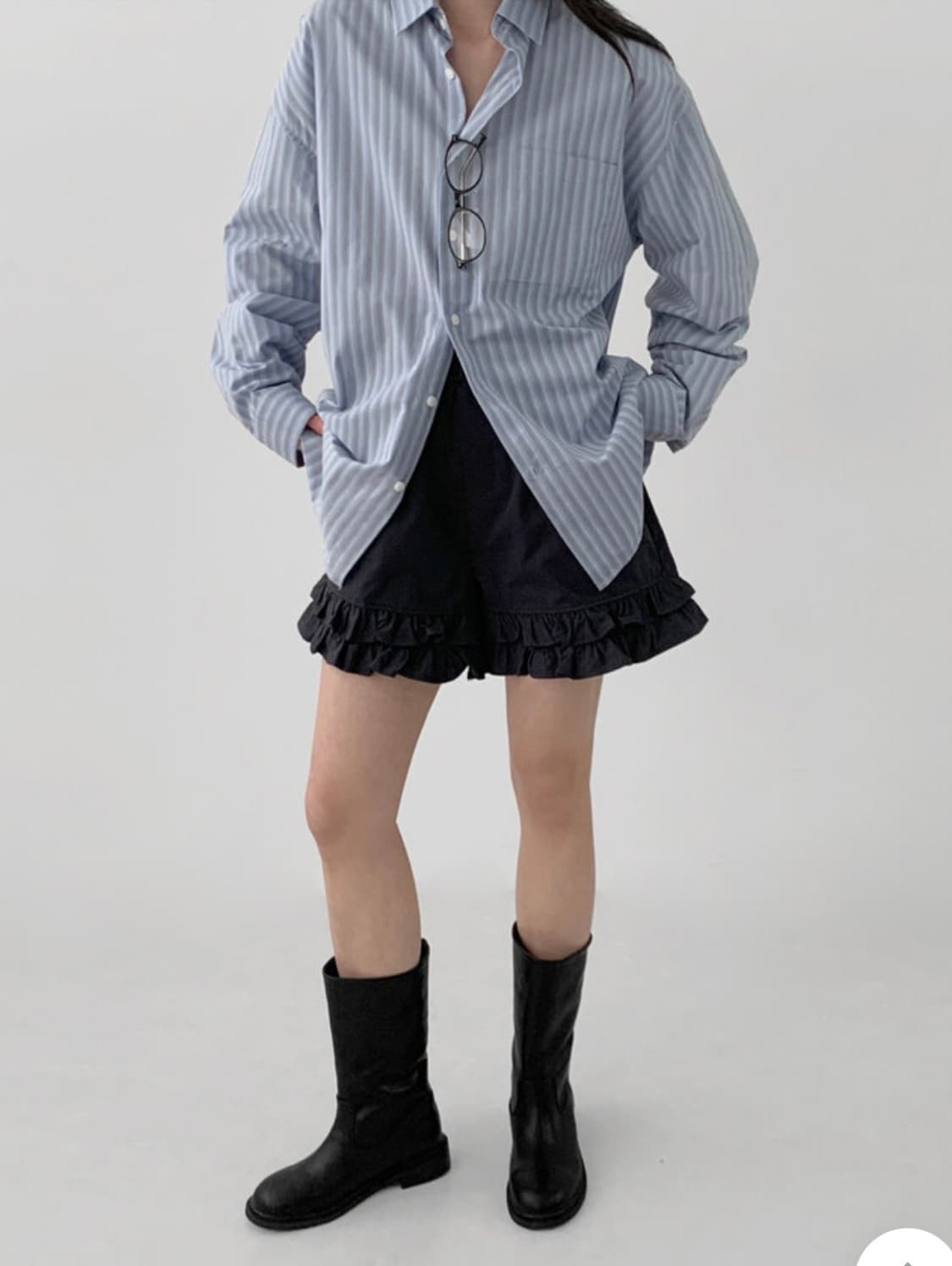 매니크 마르텔 프릴 코튼 숏 팬츠 상품이미지2