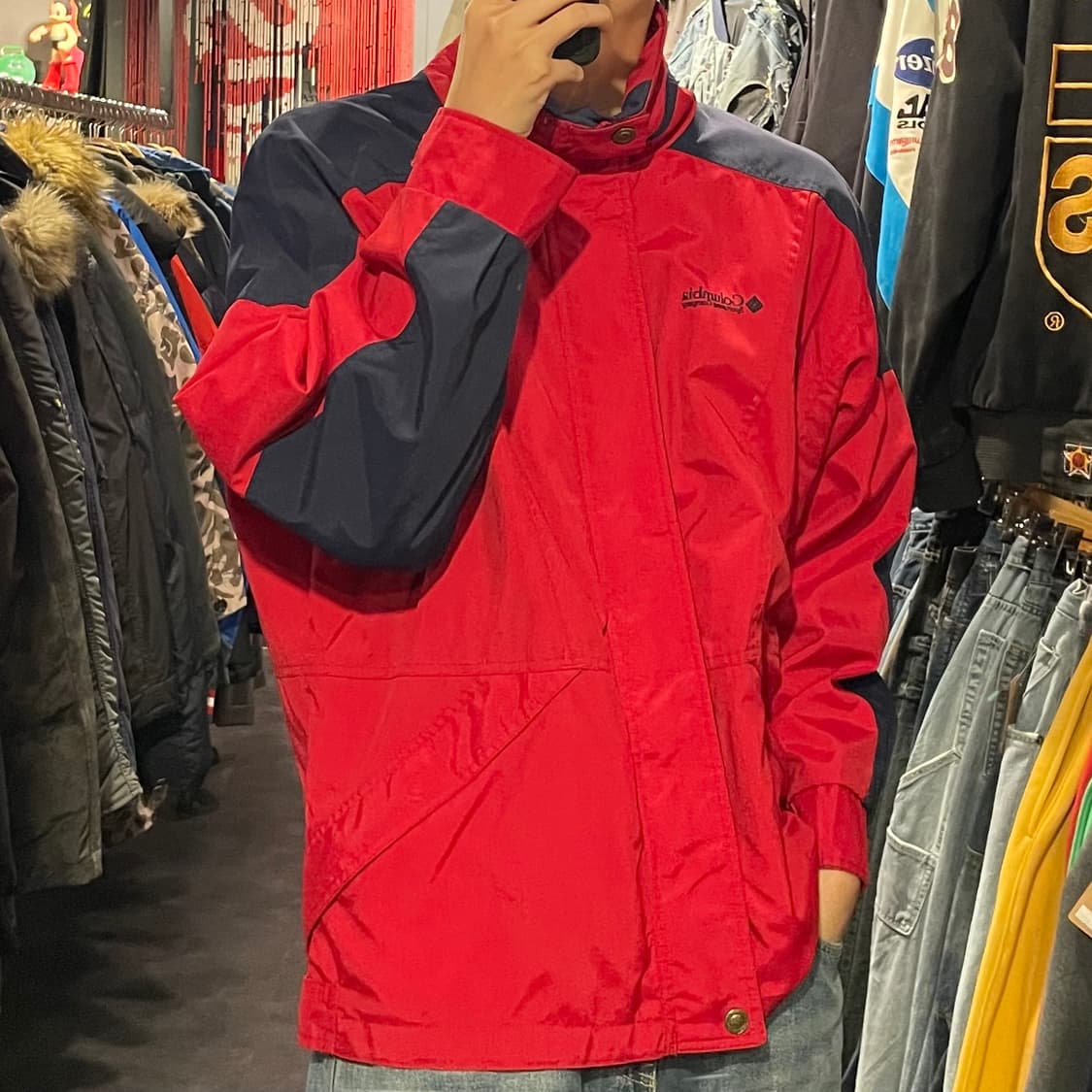 [IM] 컬럼비아 레드 바람막이 상품이미지4